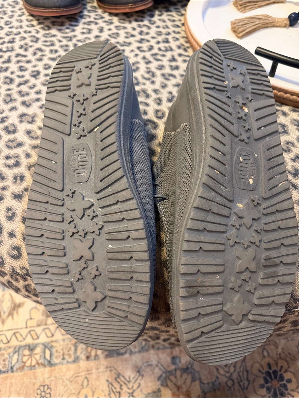 Hey Dude Men's Slip-On Loafers in Navy Blue - Picture 2 of 5